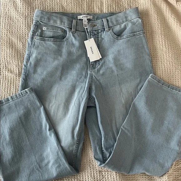 NWT SPANXsculpt ReDefine Slim Straight Jeans | Tidal Blue - Picture 6 of 7